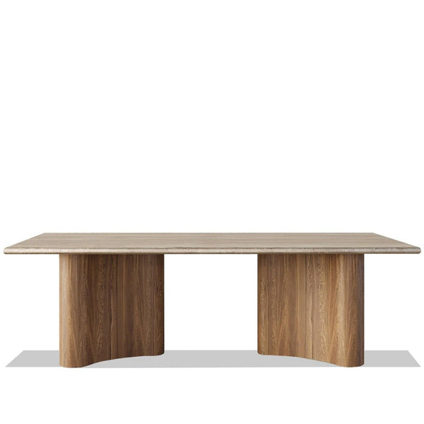 Melissa Dining Table (Walnut Wood) – premium Dining Table by Walls Nation UAE & Saudi Arabia