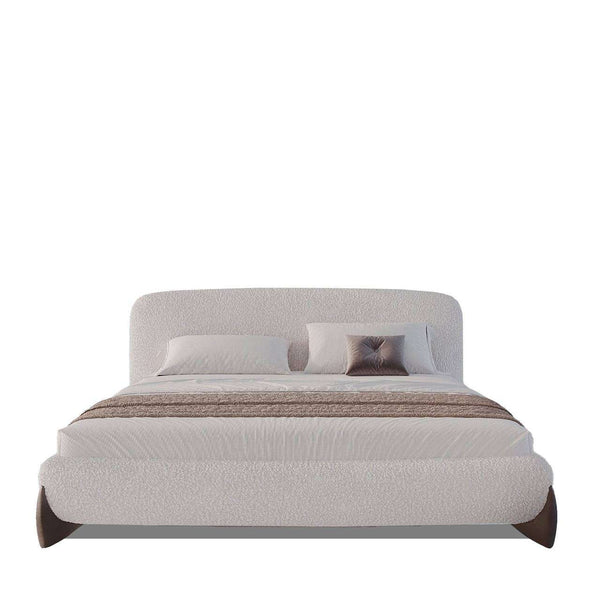 Valentina Platform Bed / Full Boucle – premium Bed by Walls Nation UAE & Saudi Arabia