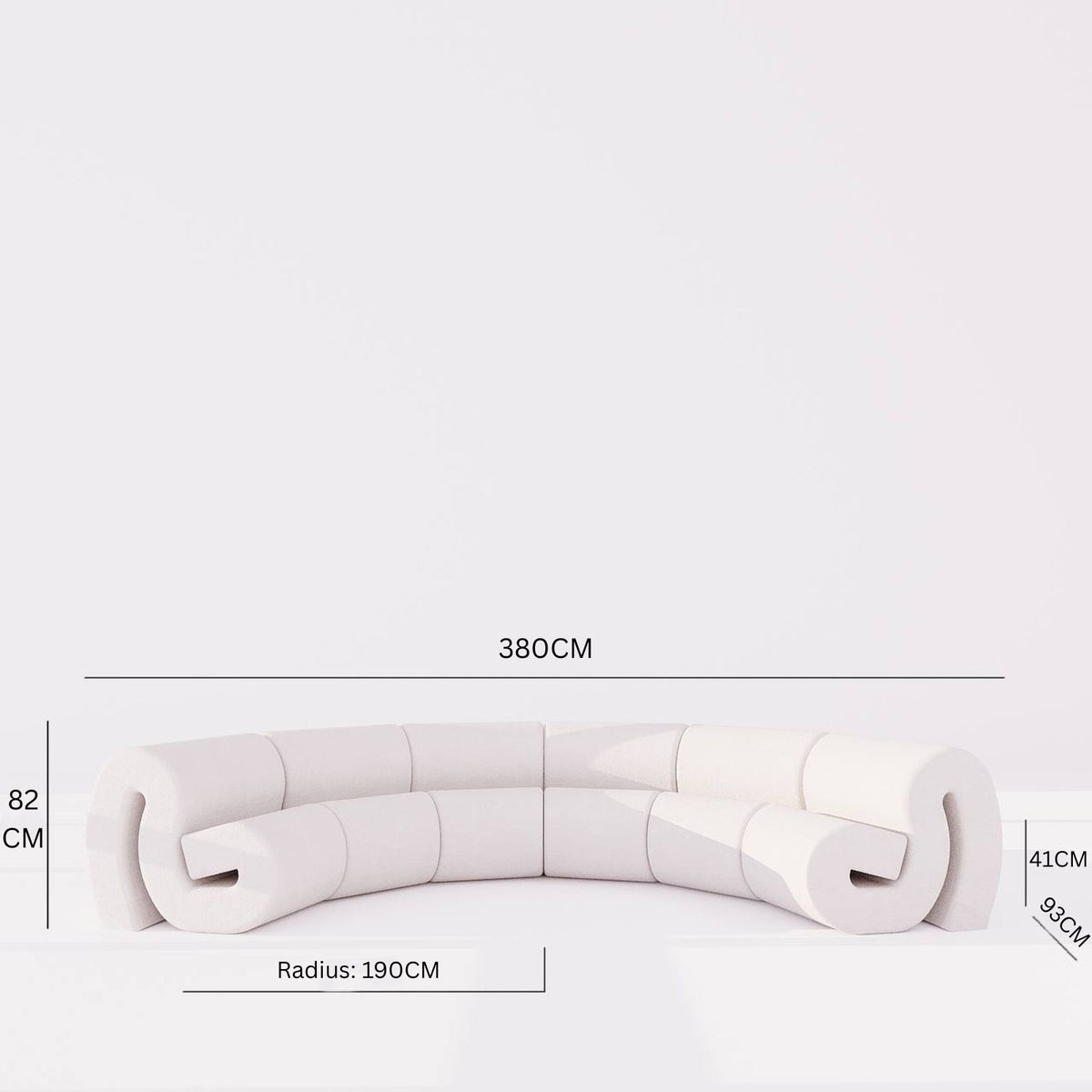 Pluffy Sofa  / White Cotton Blend
