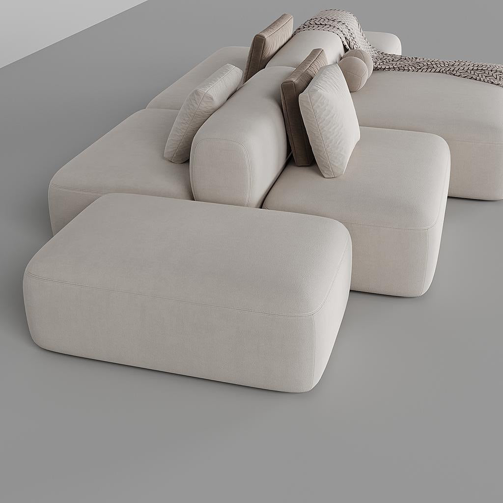 Remus Modular Large Sofa / Premium Faux Leather - Walls Nation