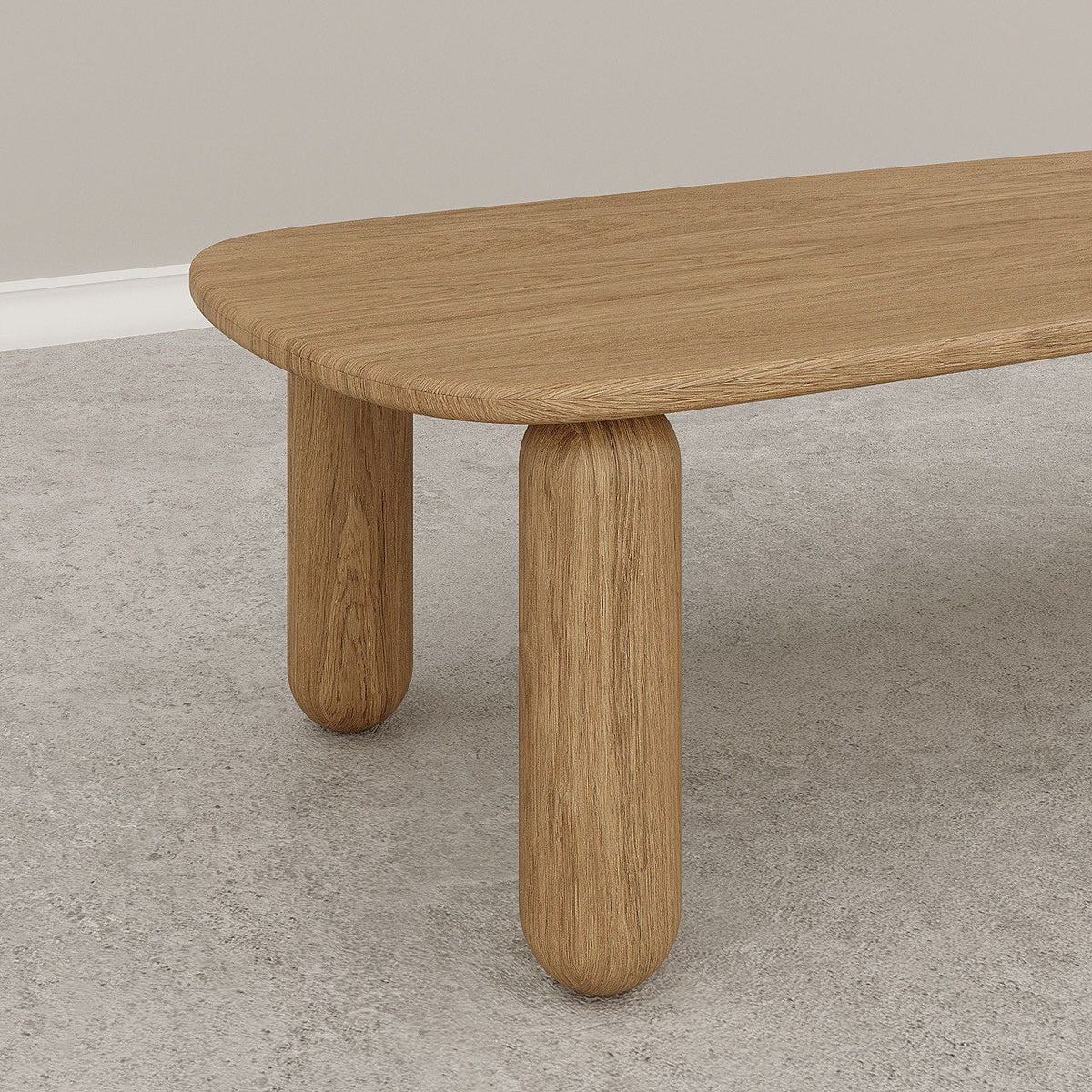 Rohan Oak Dining Table / 240 x 105 CM - Walls Nation