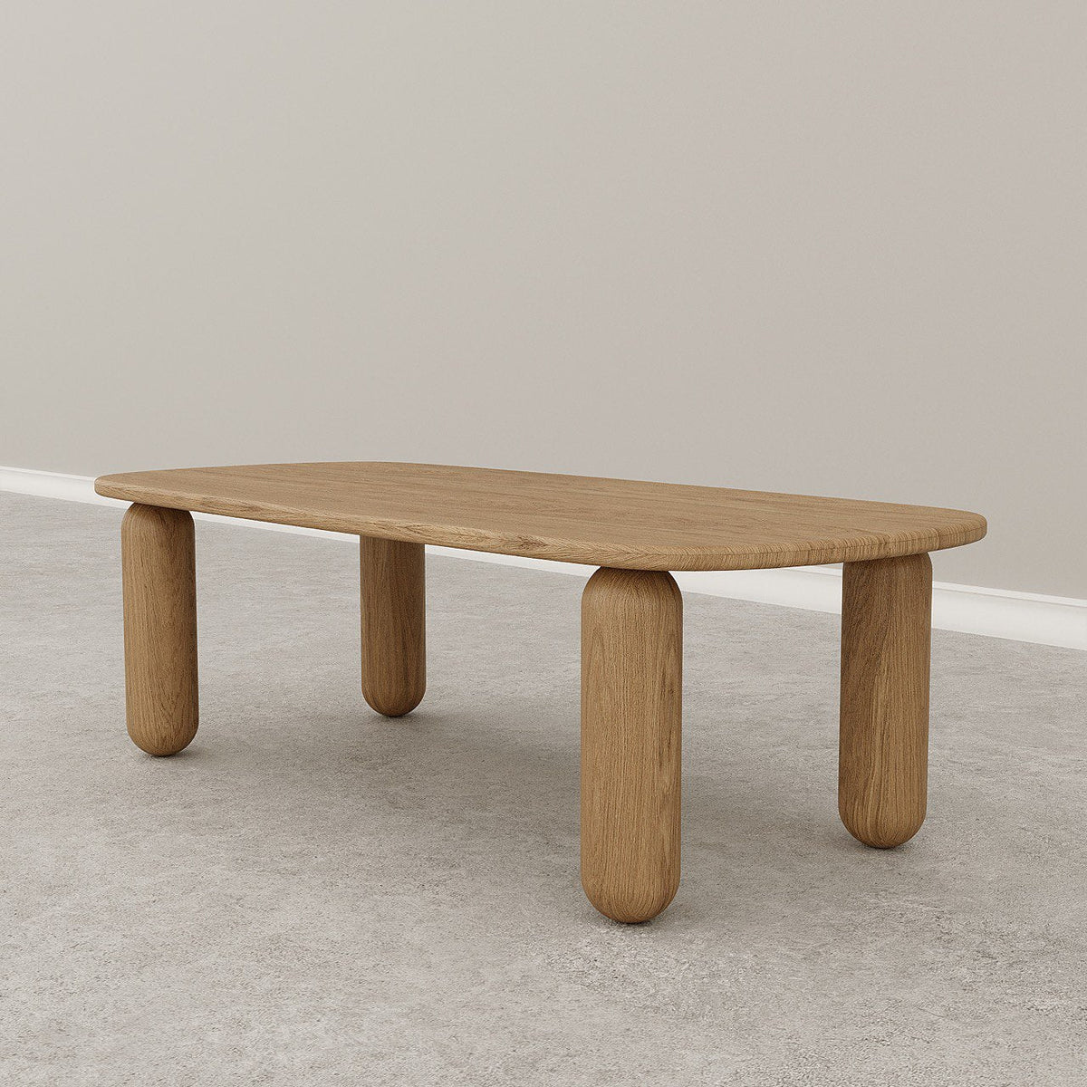 Rohan Oak Dining Table / 240 x 105 CM - Walls Nation