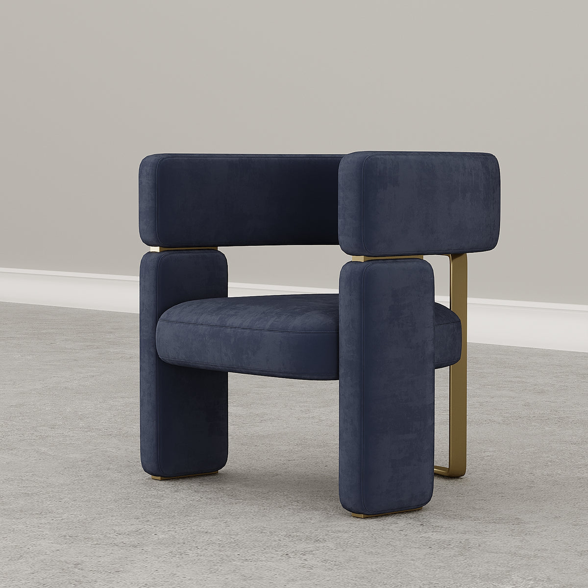Navy Blue Suede