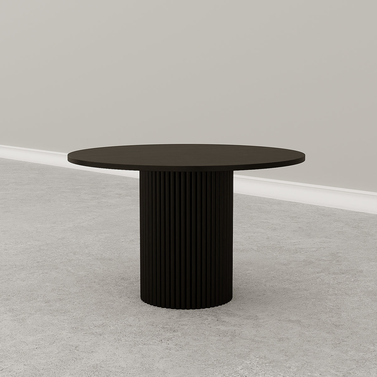 Fabian Round Dining Table / Black