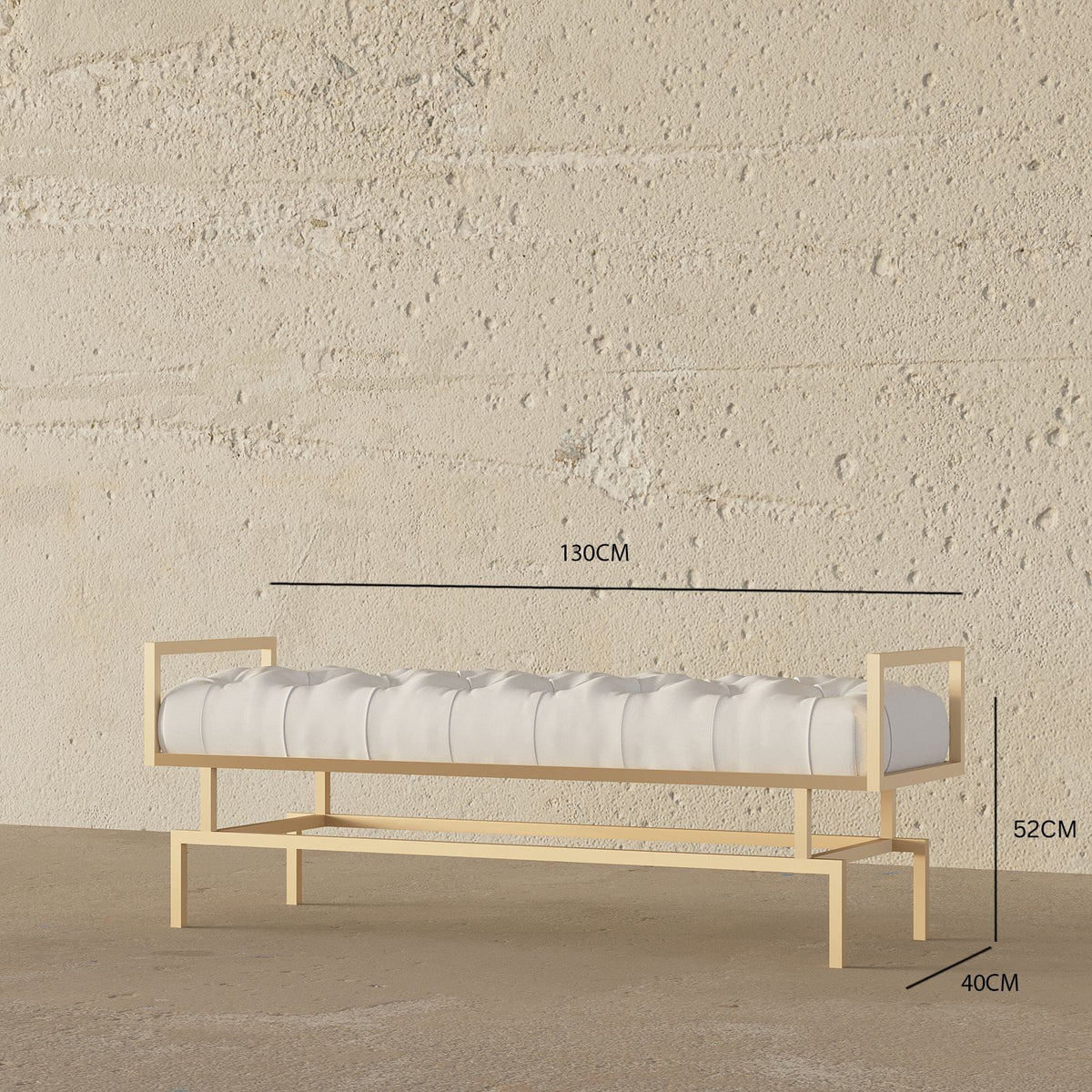 Samara Bench / 130 x 40 CM Faux Leather