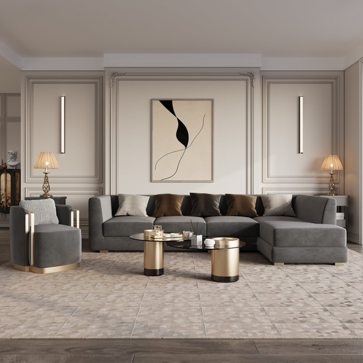 Noir Living Room Set
