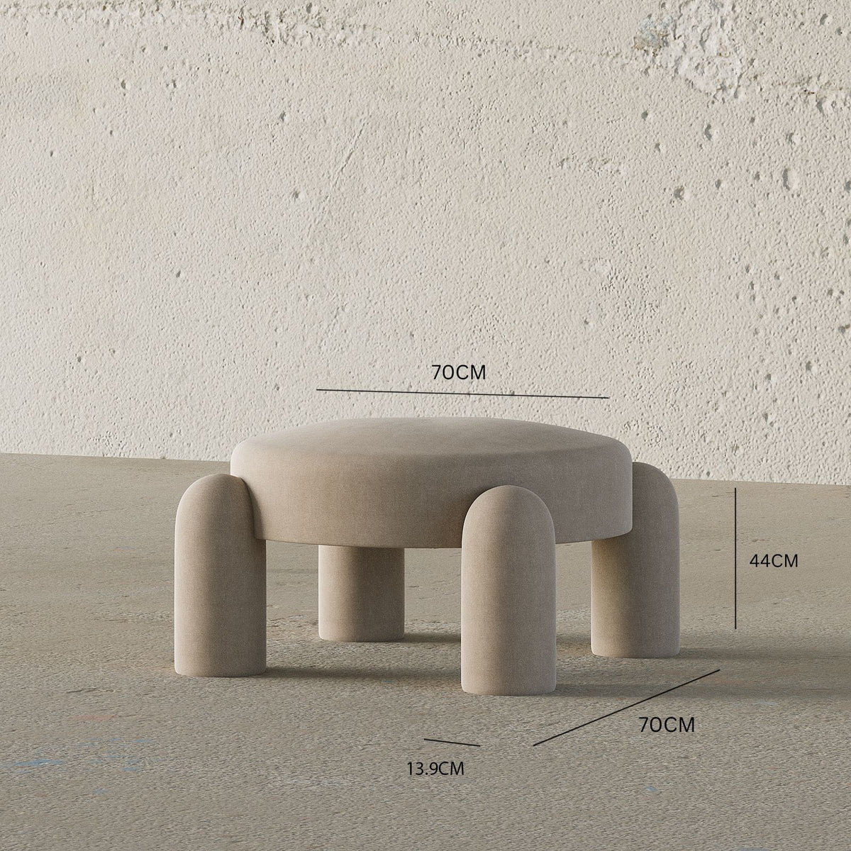 Spidey Stool (Light Beige)