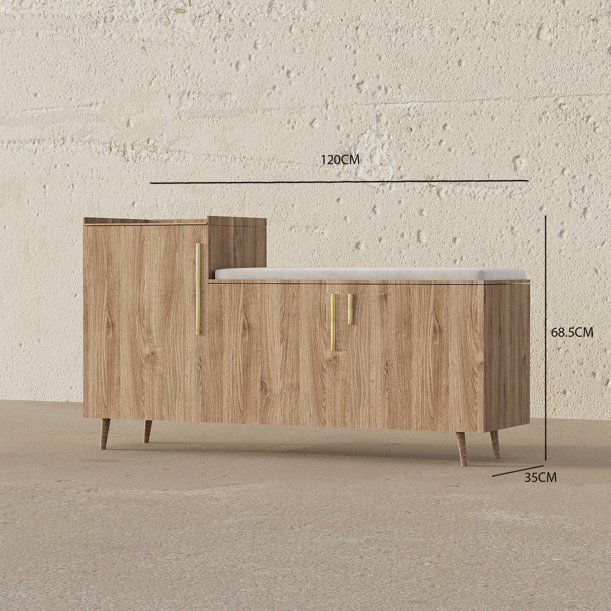 Turner Bench / With Shoe Storage