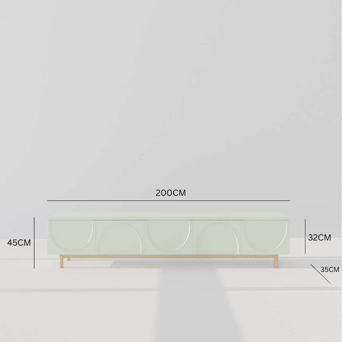 Walton TV Unit / 200 x 35 CM – premium TV Units by Walls Nation UAE & Saudi Arabia