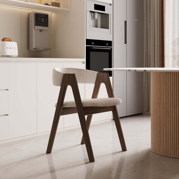 Gubi Dining Chair / White Suede – premium Dining Chair by Walls Nation UAE & Saudi Arabia