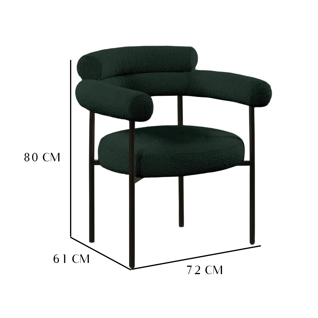 Walls Nation - Lexi Boucle Dining Chair Sets  / 72 x 80 CM