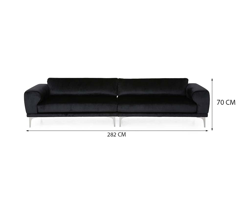 Walls Nation - Le Havre French Design / 4S. Velvet Sofa