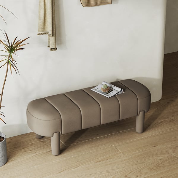 Adin Matt Velvet Bench / Premium Upholstery - Walls Nation