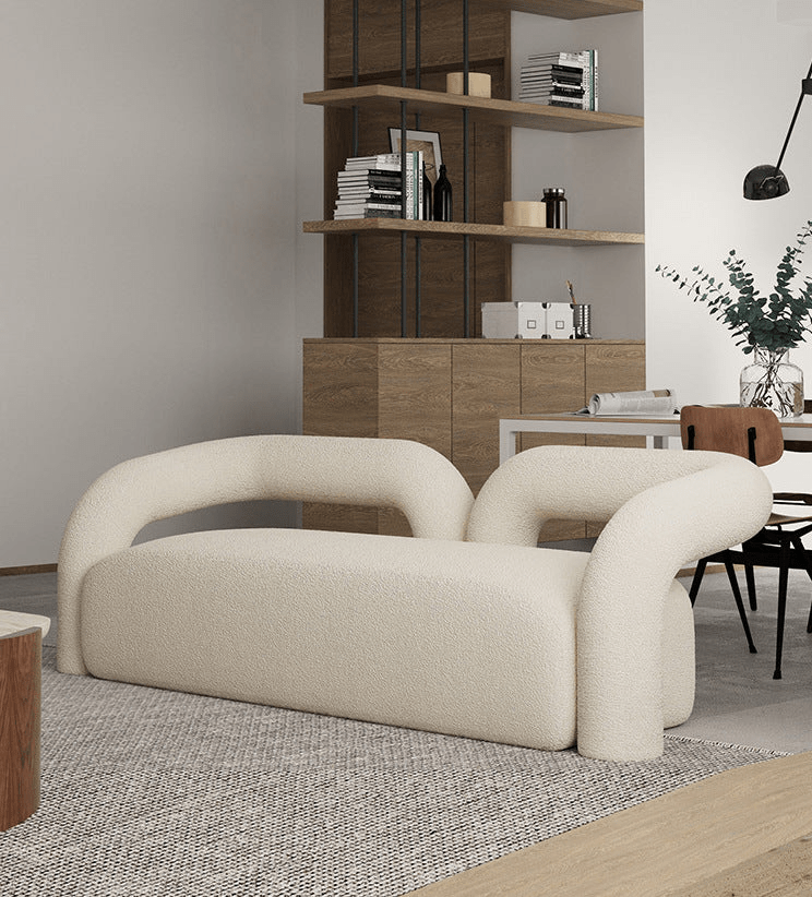 Arya 2S. Sofa / Boucle Upholstery - Walls Nation