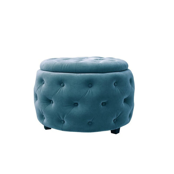 Round on sale velvet pouffe