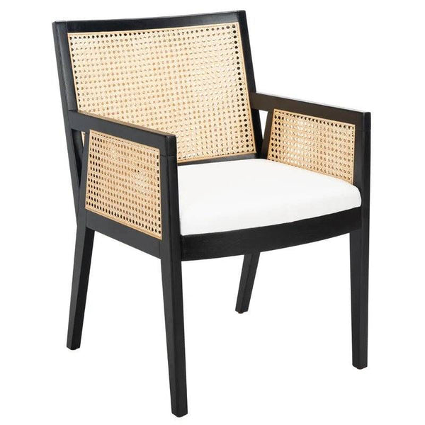 Brielle Dining Chair / Beech & Rattan – premium Chairs by Walls Nation UAE & Saudi Arabia