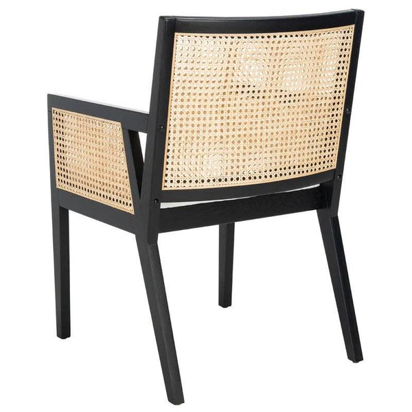 Brielle Dining Chair / Beech & Rattan – premium Chairs by Walls Nation UAE & Saudi Arabia