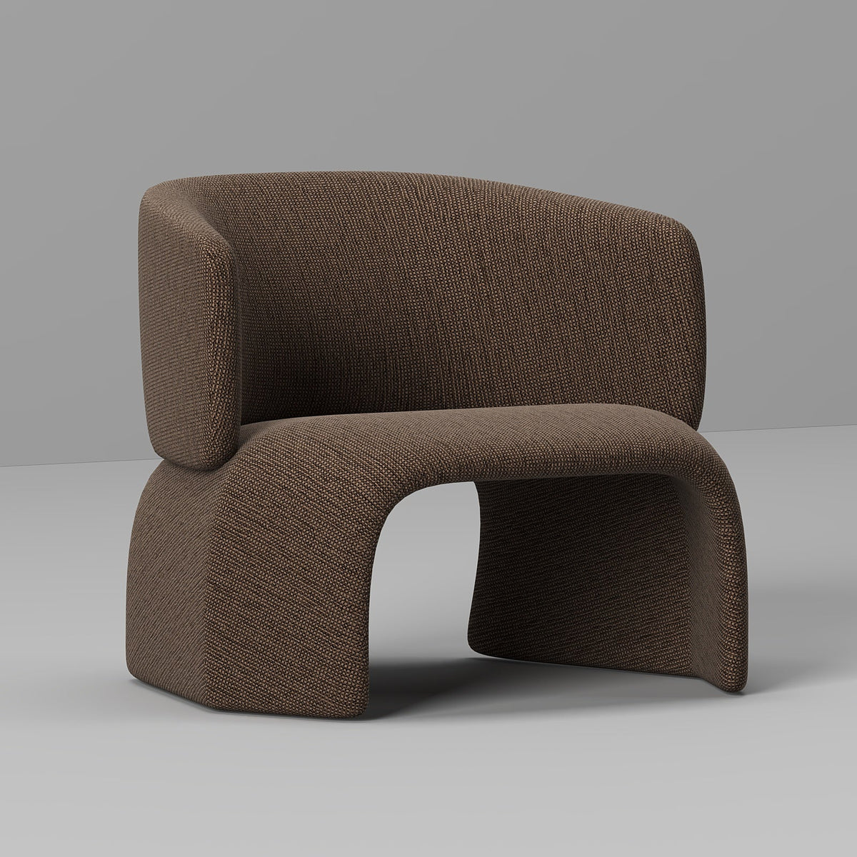 Brio Armchair / Brown Premium Linen - Walls Nation