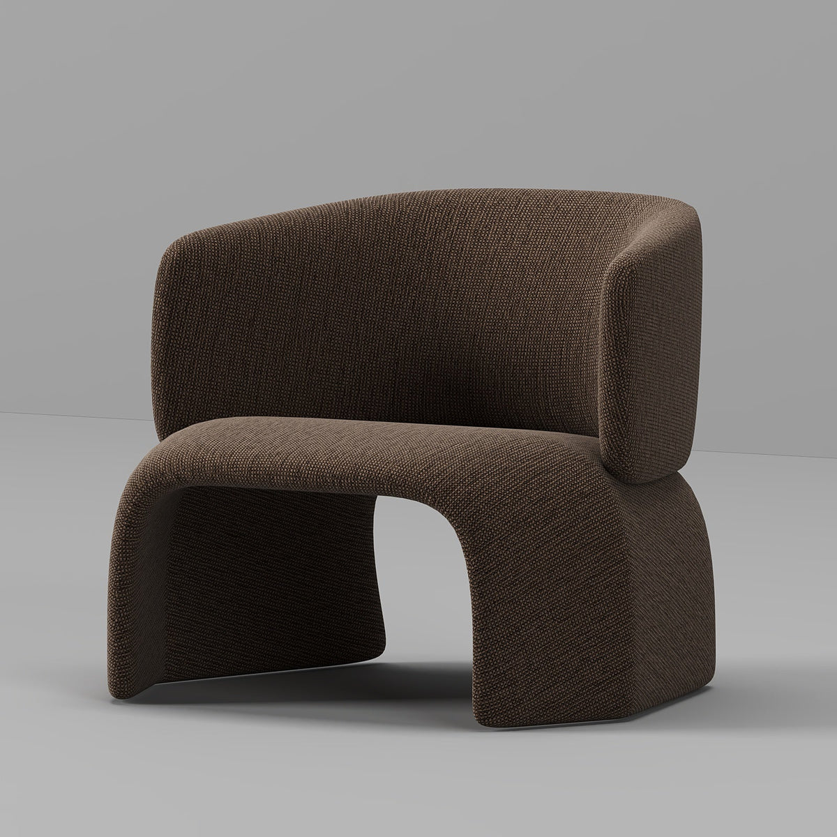 Brio Armchair / Brown Premium Linen - Walls Nation