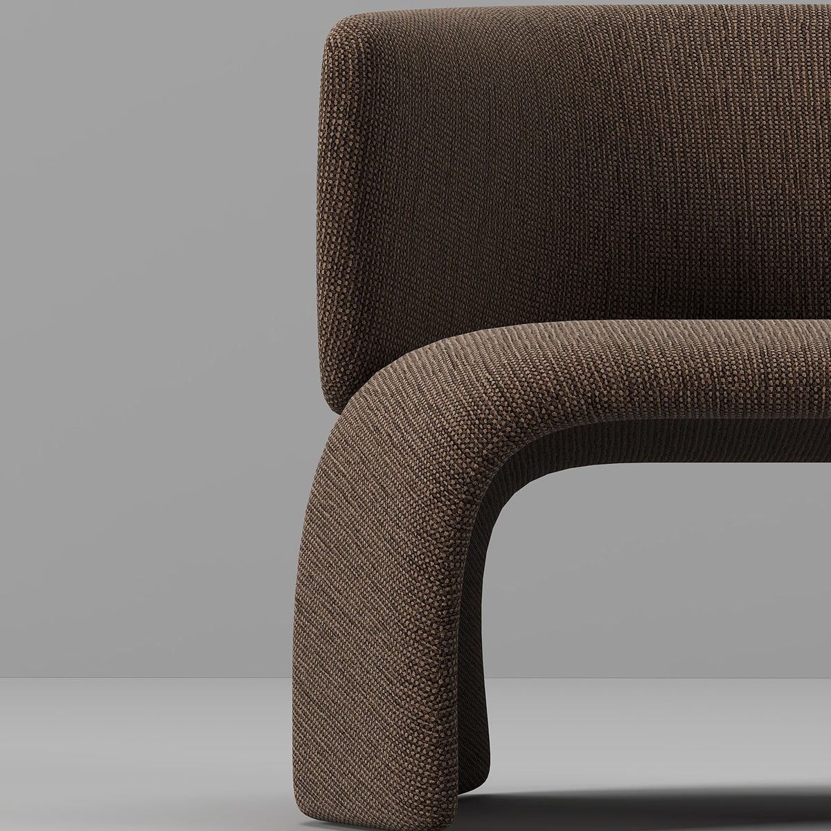 Brio Armchair / Brown Premium Linen - Walls Nation