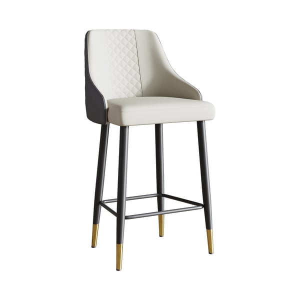 Charles Bar Stool / PU Leather Upholstery - Walls Nation