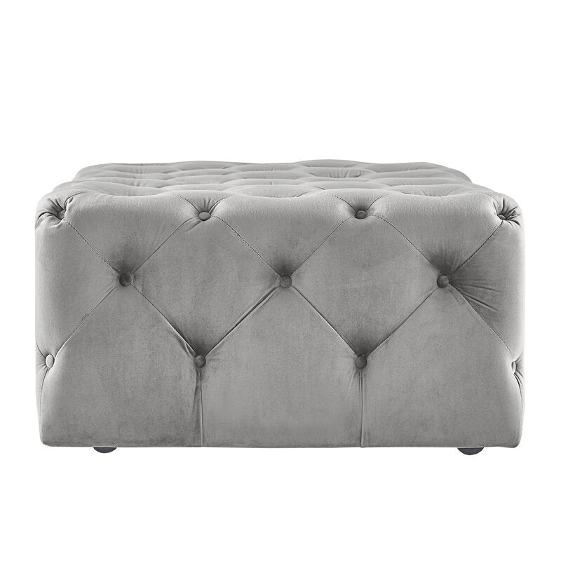 Velvet sales tufted ottoman