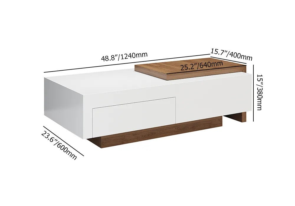 Clara Extendable Coffee Table / 124 x 38 CM - Walls Nation