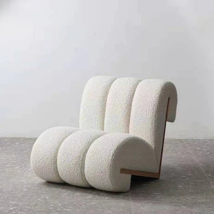 Claudia Chair / Wool Fleece & Plywood - Walls Nation