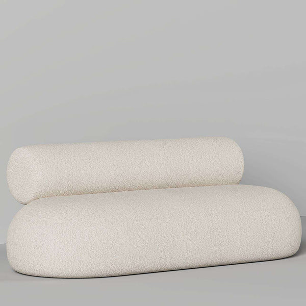 Clio Sofa 3S / White Boucle – premium Sofas by Walls Nation UAE & Saudi Arabia