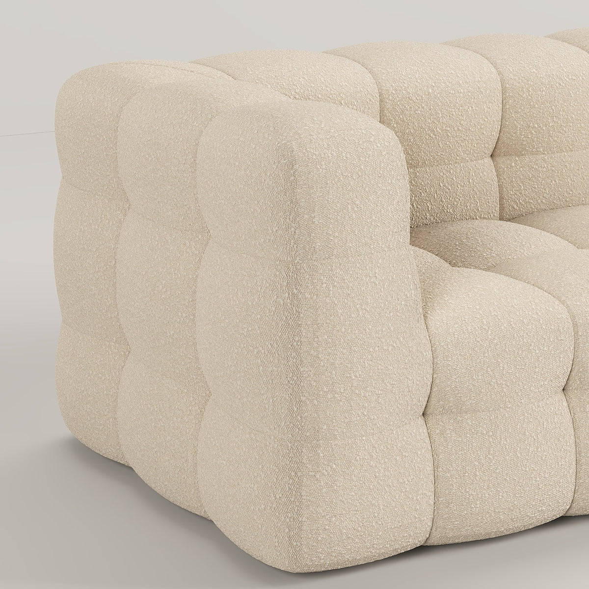 Coco Tufted Armchair / Off-White Boucle - Walls Nation