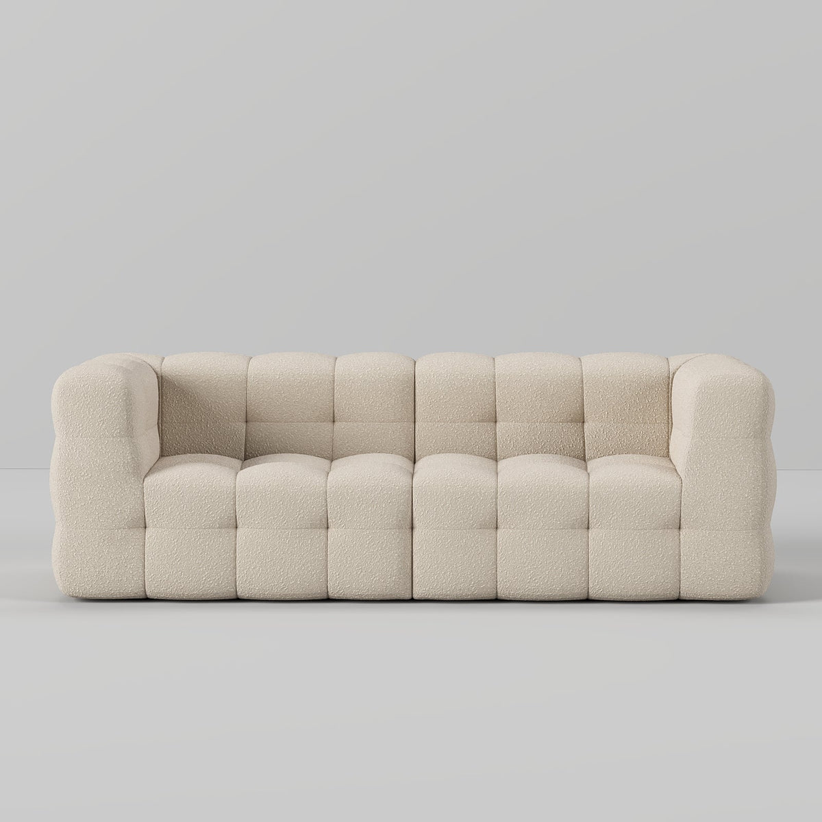 COCO Tufted Sofa 2S / Beige Boucle - Walls Nation