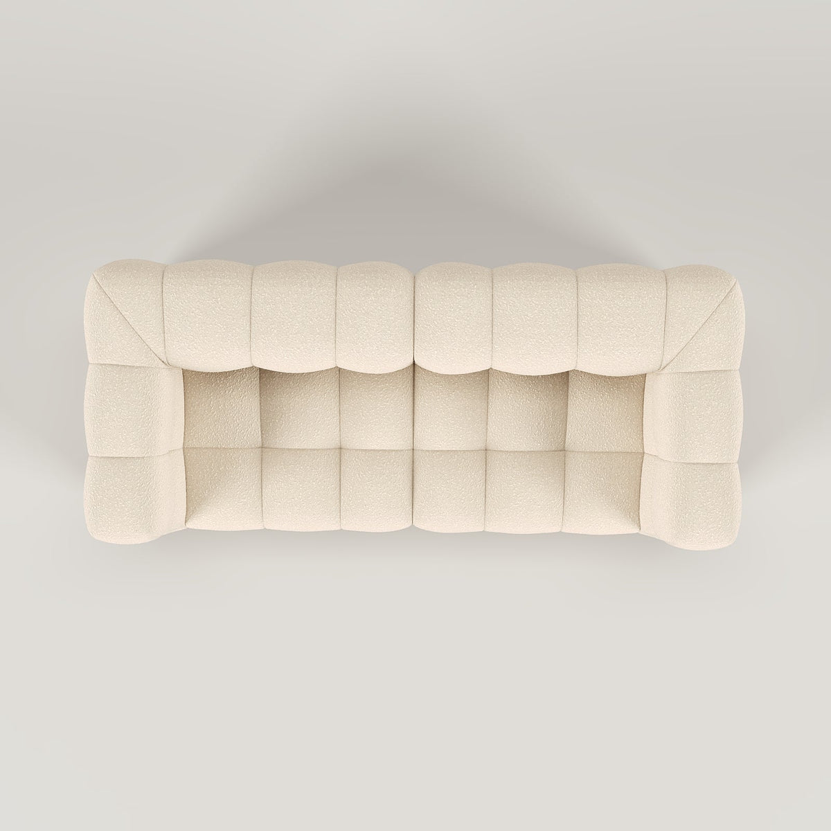 COCO Tufted Sofa 2S / Beige Boucle - Walls Nation