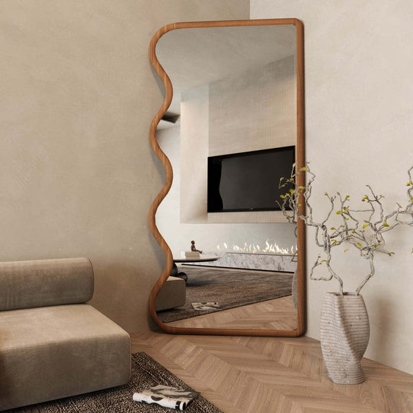 Dune Standing Mirror / 90 x 185 CM – premium Mirror by Walls Nation UAE & Saudi Arabia