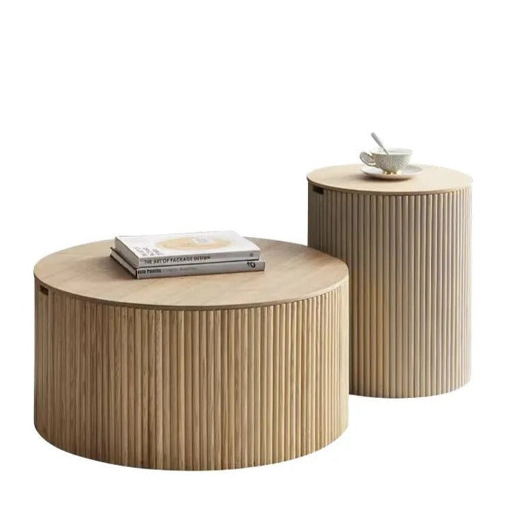 Fabian Coffee Table Set / Ash wood - Walls Nation