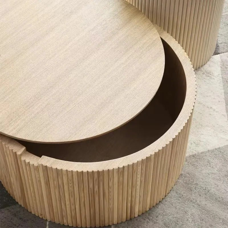 Fabian Coffee Table Set / Ash wood - Walls Nation