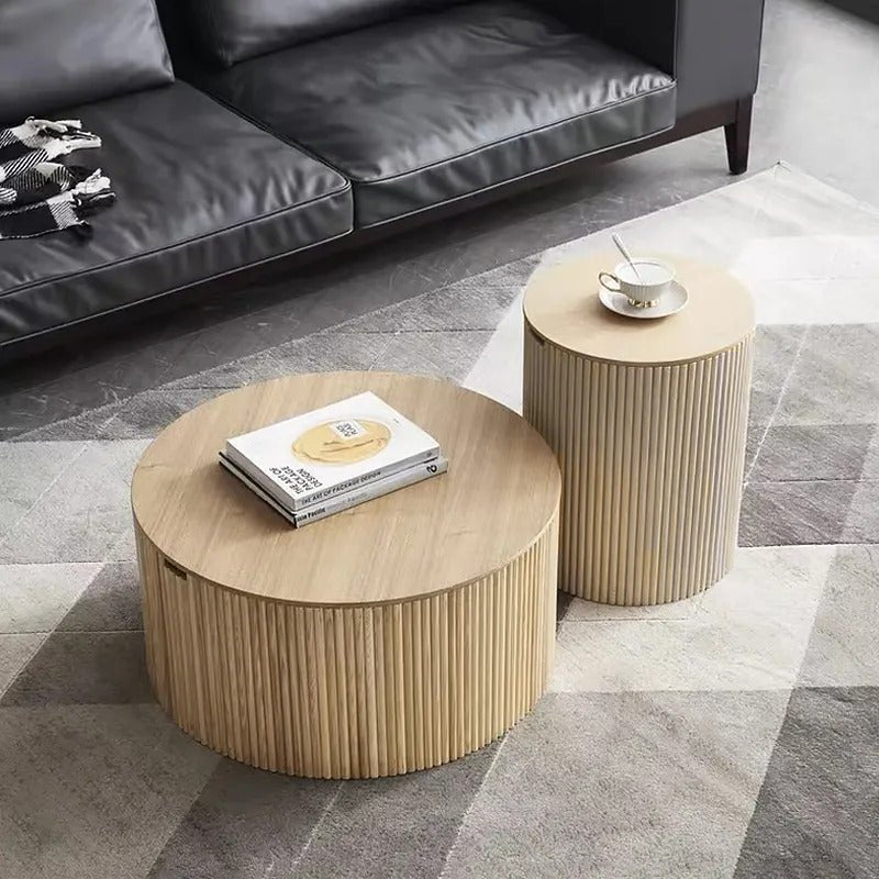 Fabian Coffee Table Set / Ash wood - Walls Nation