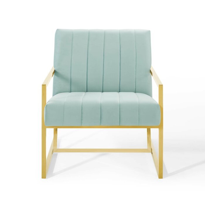 Fresno Arm Chair / 85 x 84 CM Upholstery Velvet - Walls Nation