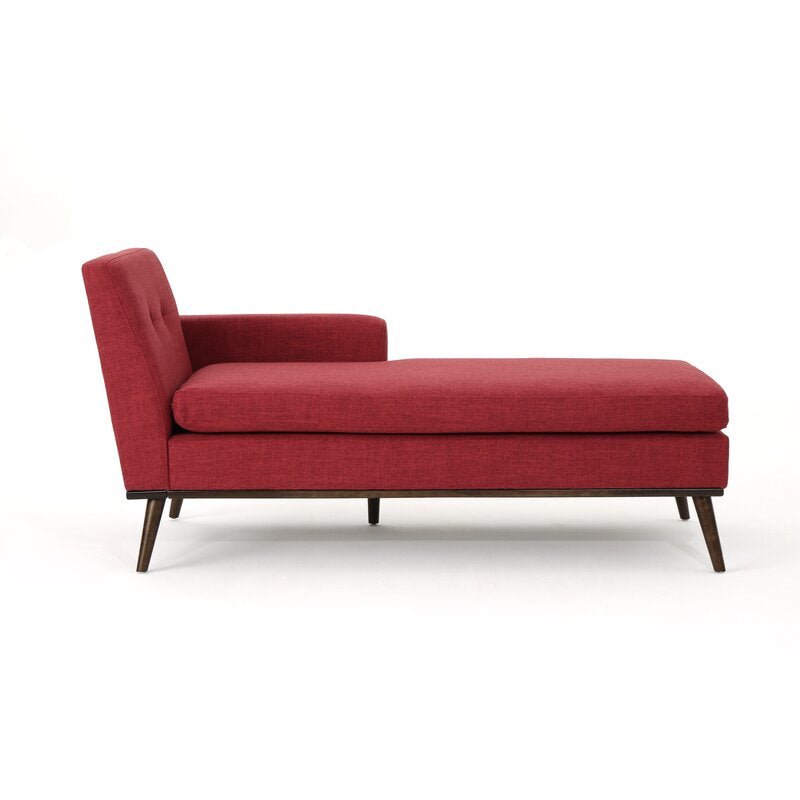 Genova Chaise Lounge / 166 x 83 CM Linen Upholstery - Walls Nation