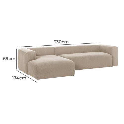 Gian 3S. Italian Design / 330 x 69 CM (Beige) - Walls Nation