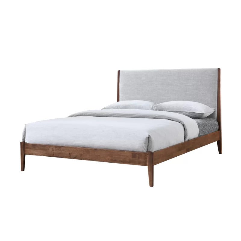Gwyneth Platform Bed / Linen Upholstery - Walls Nation