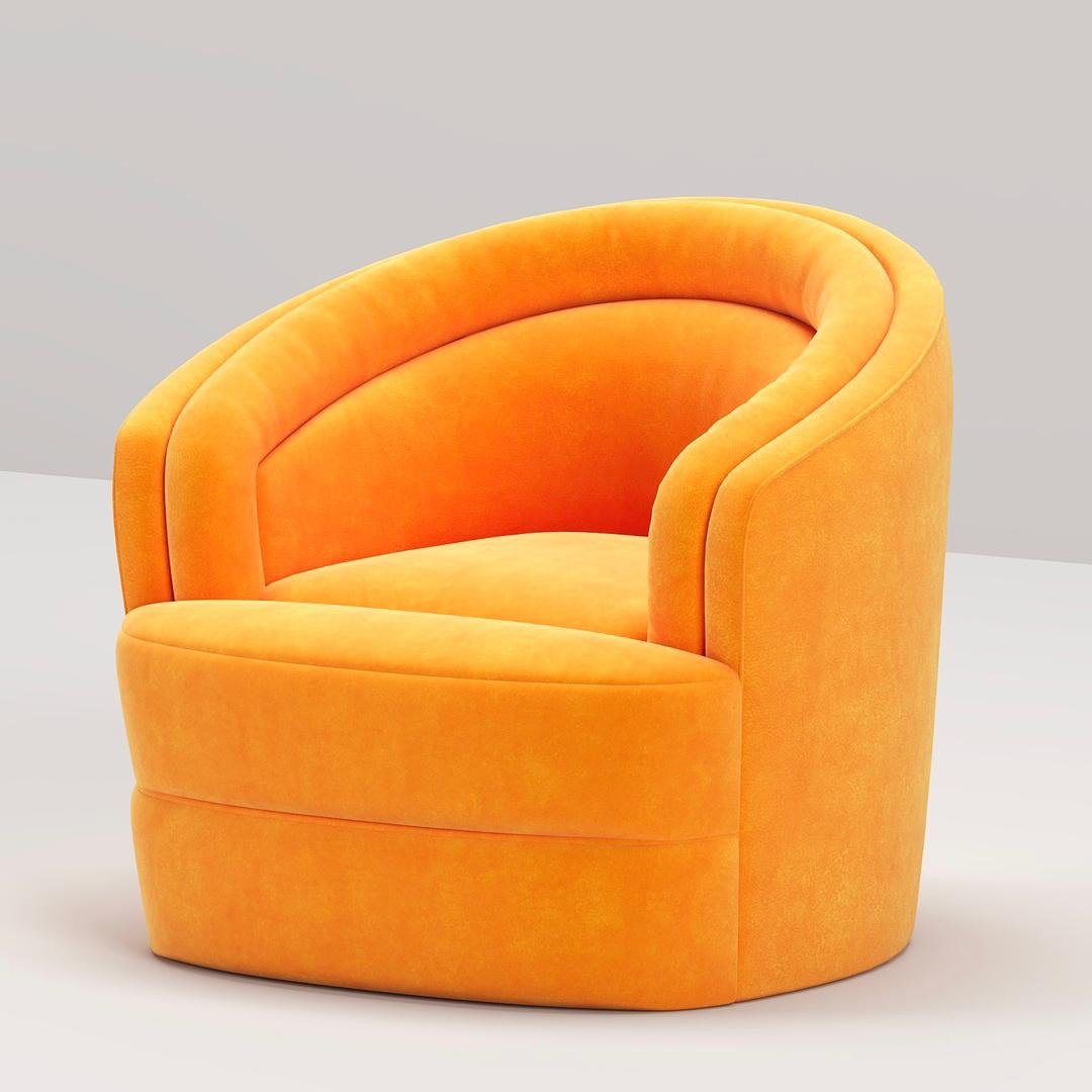 Holla Armchair / Velvet Upholstery - Walls Nation