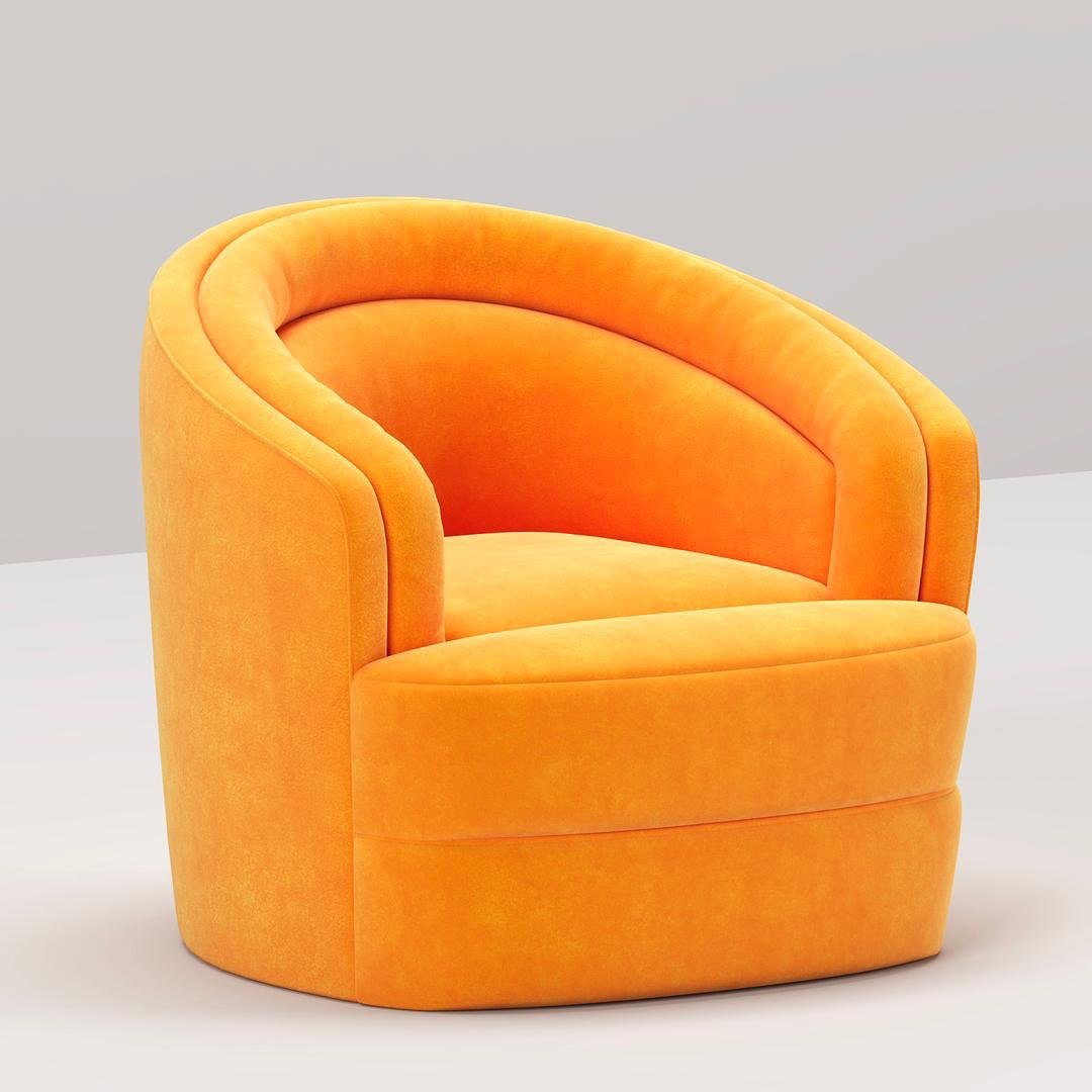Holla Armchair / Velvet Upholstery - Walls Nation