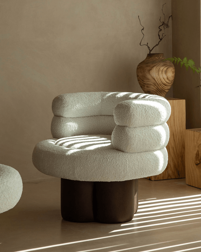 Irson Chair / Boucle Upholstery - Walls Nation