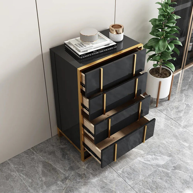 Issey Wooden Chest / 4 Drawers - Walls Nation