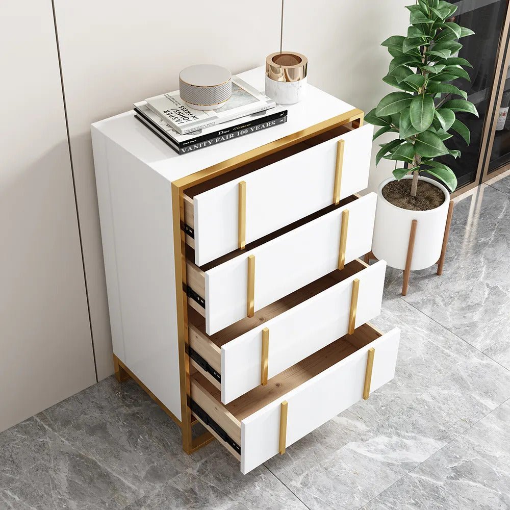 Issey Wooden Chest / 4 Drawers - Walls Nation