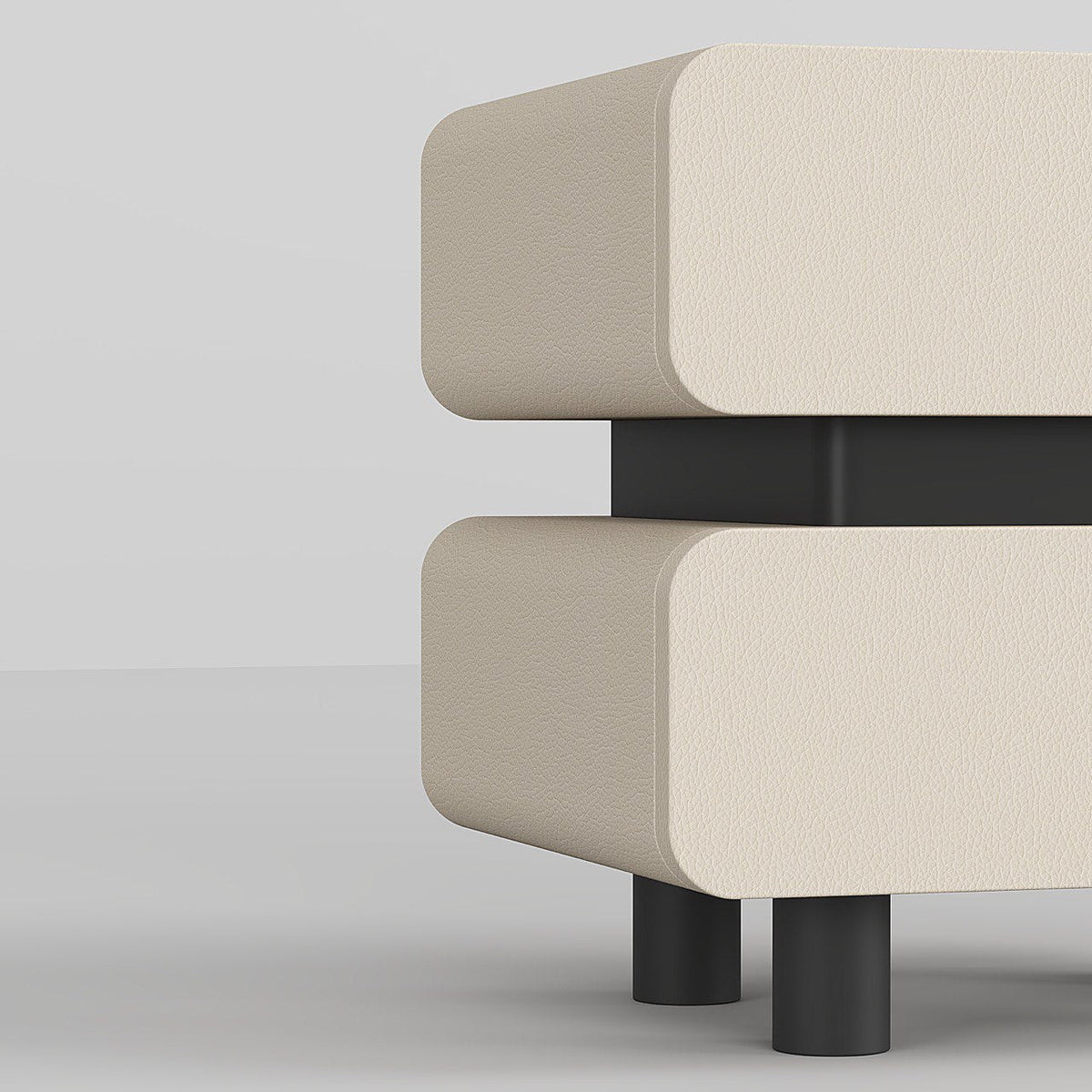 Ivory Faux Leather