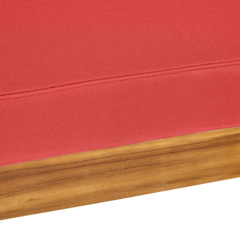 Natural Teak / Red Seating
