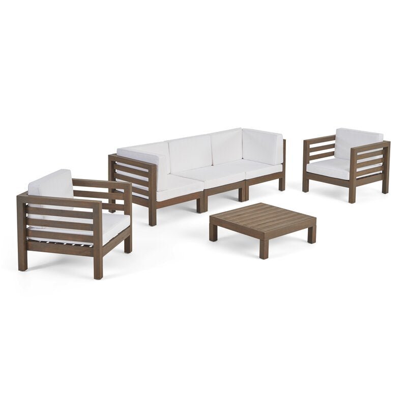 Ketut Outdoor Teak Set / 5 People - Walls Nation