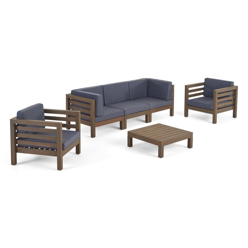 Ketut Outdoor Teak Set / 5 People - Walls Nation