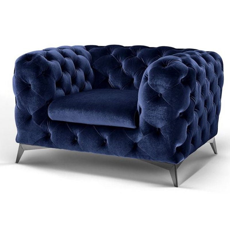 Koffler Chesterfield Chair / 125 x 75 CM 1S. Velvet Upholstery - Walls Nation